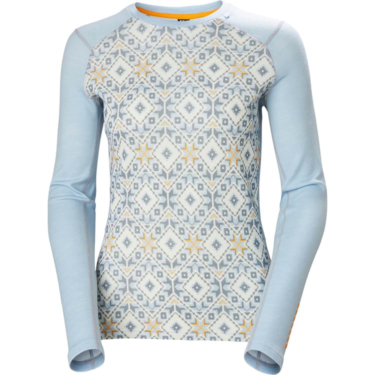 Helly Hansen Lifa Midweight Graphic Merinould Skiundertrøje Dame