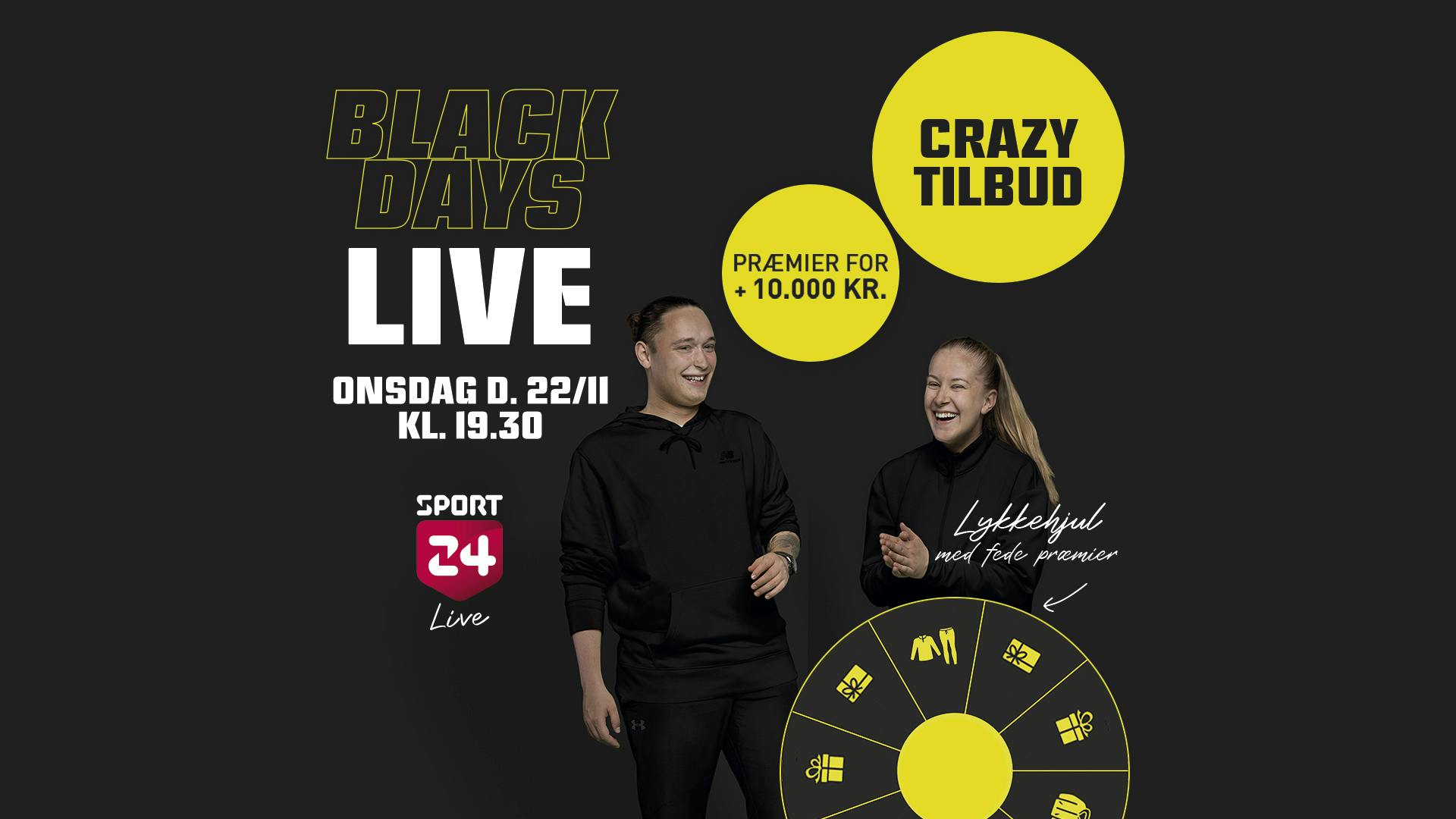 SPORT 24 LIVE: KÆMPE Black Days Live
